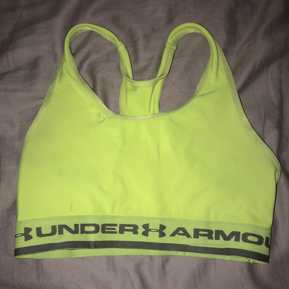 Neon Yellow Sports Bra